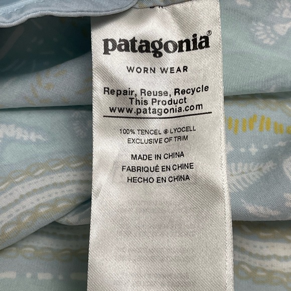 Patagonia Lost Wildflower Midi Racer Back Pockets Dress Size XS - Picture 9 of 12